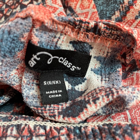 Girls Midi Ruffled cross back dress - Picture 6 of 7